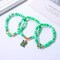 XOCARTIGE Surfer Heishi Bracelets for Women Stackable Rainbow Vinyl Disc Clay Beaded Stretch Bracelets Elastic Layering Friendship Bracelets Boho Summer Beach Jewelry (St.Patrick's Day 1)